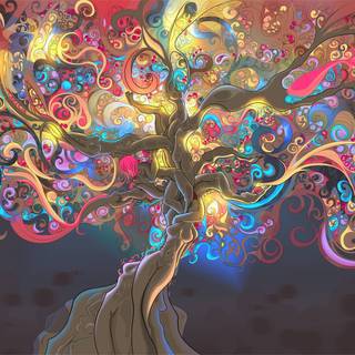 Trippy music wallpaper