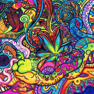 Trippy music wallpaper