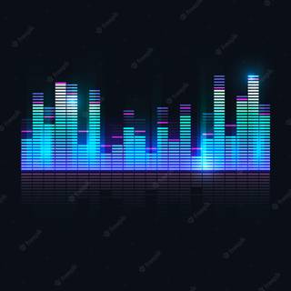 Audio wave wallpaper