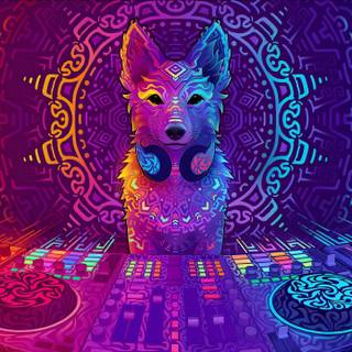 Trippy music wallpaper