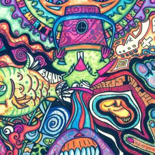 Trippy music wallpaper
