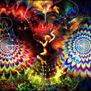 Trippy music wallpaper