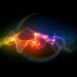 Audio wave wallpaper