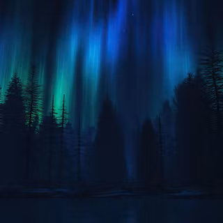 Blue forest 4k wallpaper