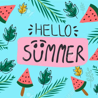 Watermelon hello summer wallpaper
