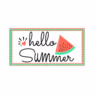 Watermelon hello summer wallpaper