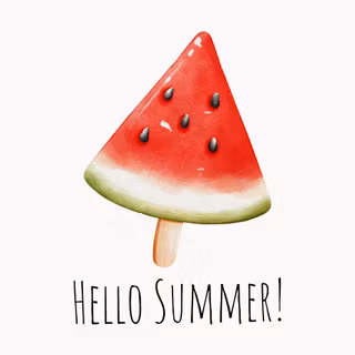 Watermelon hello summer wallpaper