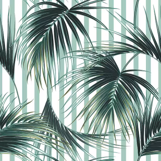 Summer tropical leaves wallpaper