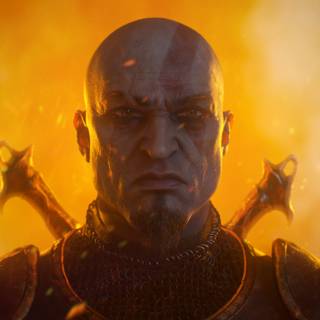 God of War 2 4k wallpaper