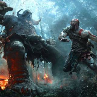 God of War poster wallpaper