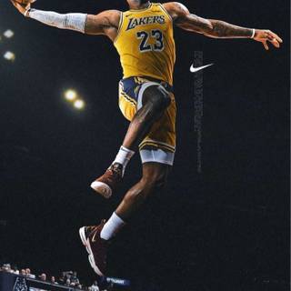 LeBron James Lakers shoes wallpaper