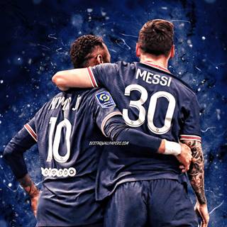 Messi and Neymar 4k wallpaper