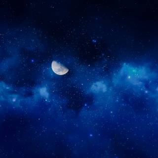 Blue moon 4k wallpaper