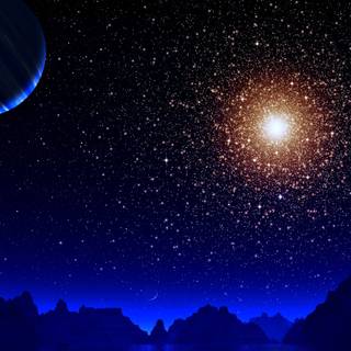 Blue moon 4k wallpaper