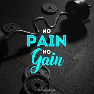 No Pain No Gain 4k wallpaper