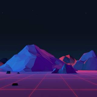4k low poly wallpaper