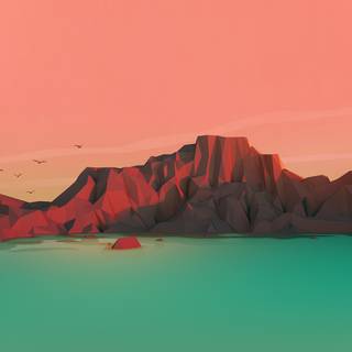 4k low poly wallpaper