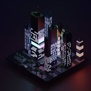 4k low poly wallpaper