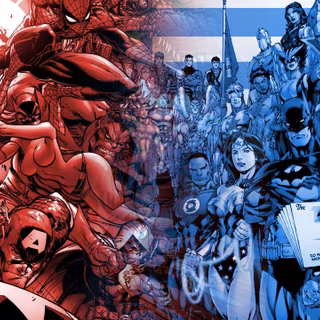 Marvel vs DC 4k wallpaper