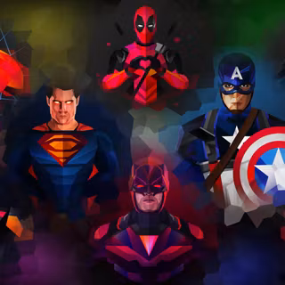 Marvel vs DC 4k wallpaper