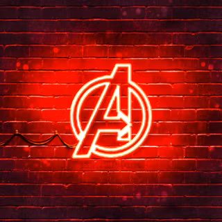 4k Avengers logo wallpaper