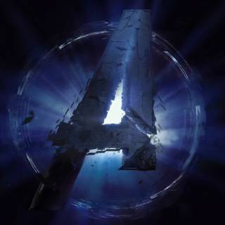 4k Avengers logo wallpaper