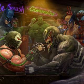 Marvel vs DC 4k wallpaper