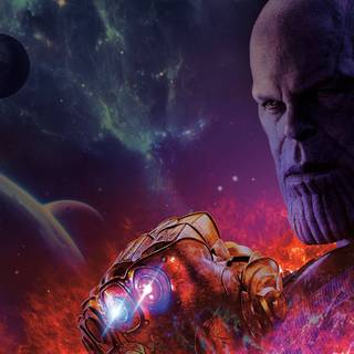 Thanos Gauntlet 4k wallpaper