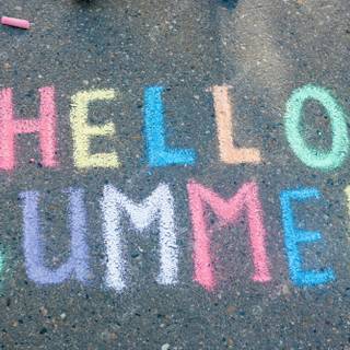 Summer sidewalk wallpaper
