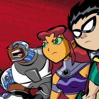 Starfire and Robin wallpaper
