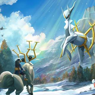 Arceus 4k wallpaper