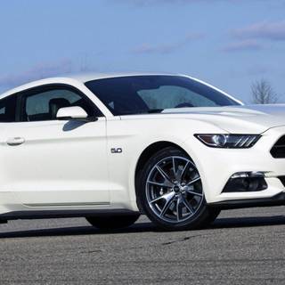 White Mustang GT wallpaper