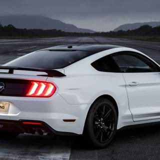 White Mustang GT wallpaper