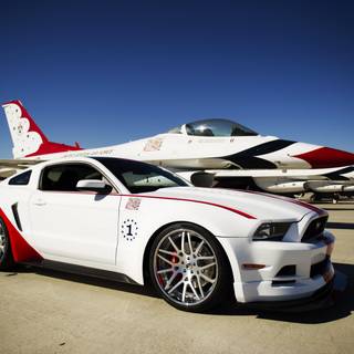 White Mustang GT wallpaper