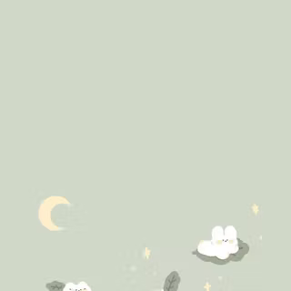 Sage green anime wallpaper