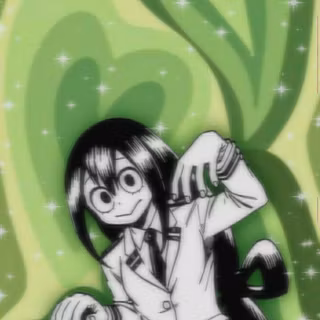 Sage green anime wallpaper