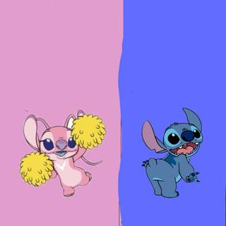 Stitch and Angel BFF wallpaper