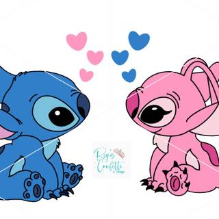 Stitch and Angel BFF wallpaper