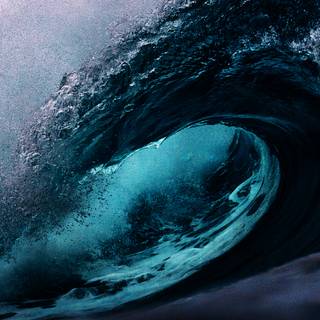 Oceanic wave wallpaper
