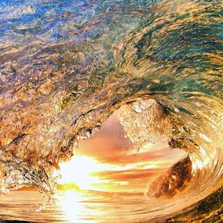 Oceanic wave wallpaper