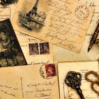Old letter wallpaper