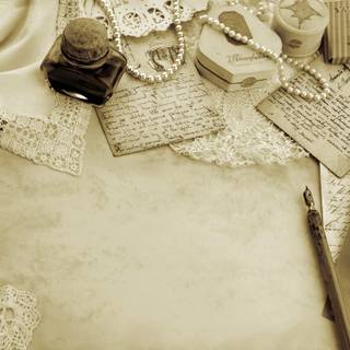 Old letter wallpaper