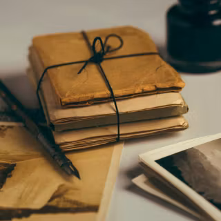 Old letter wallpaper