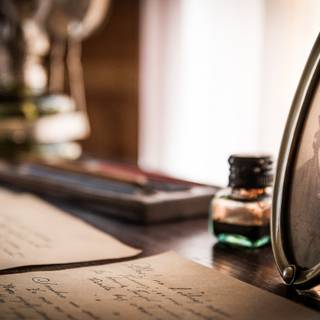 Old letter wallpaper