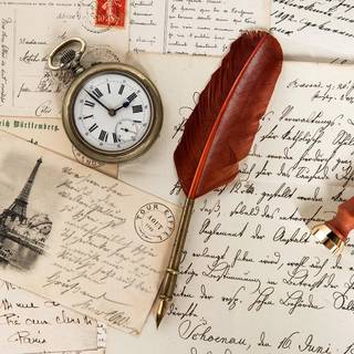 Old letter wallpaper