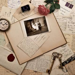 Old letter wallpaper