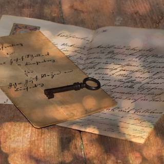 Old letter wallpaper