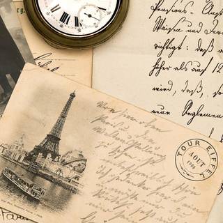 Old letter wallpaper