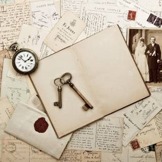 Old letter wallpaper