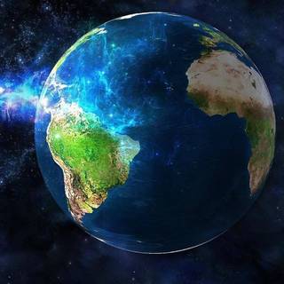 Galaxy Earth computer wallpaper